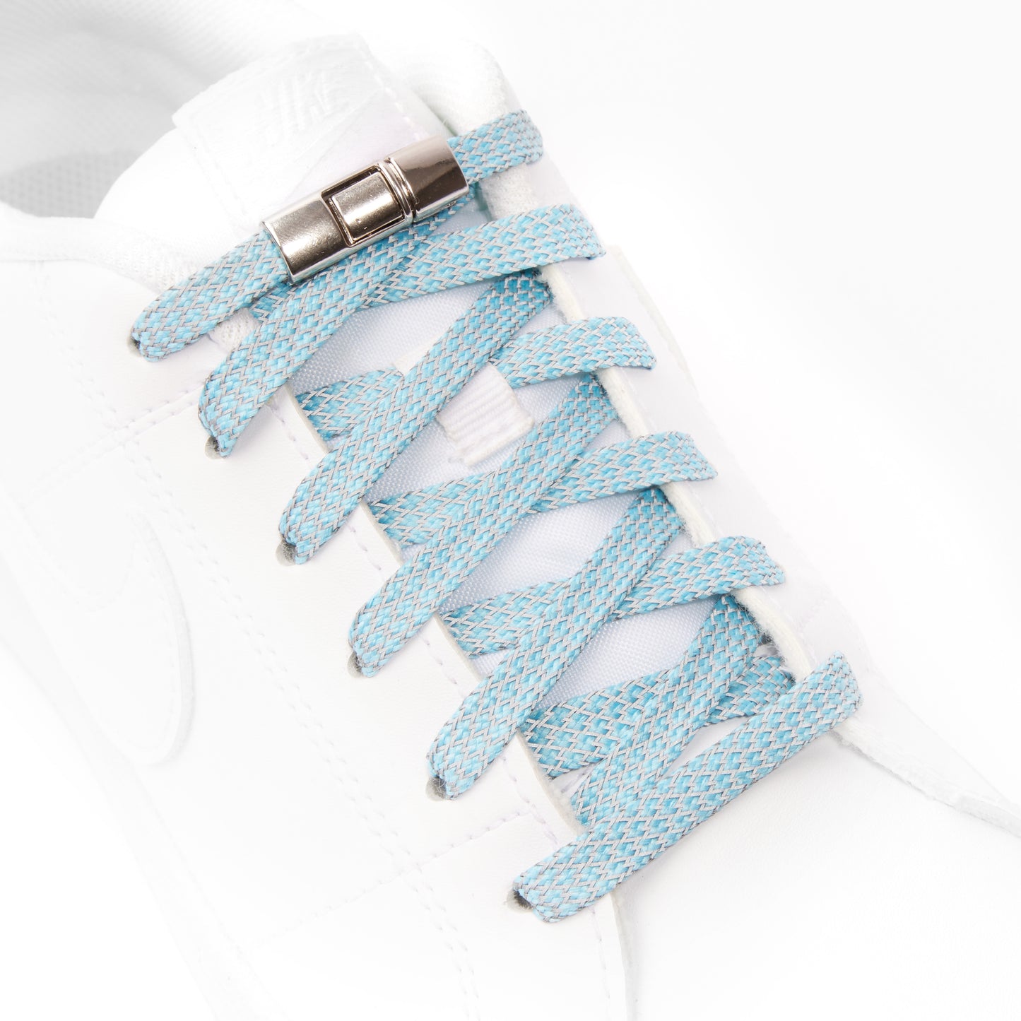 Light Blue Afterglow No-Tie Shoe Laces